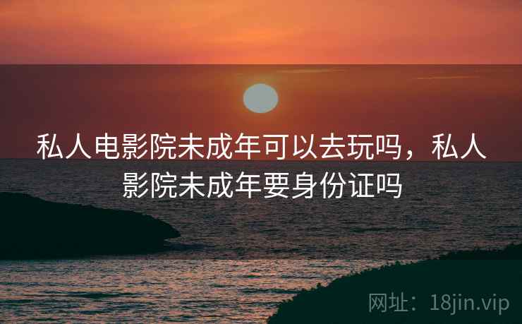 私人电影院未成年可以去玩吗，私人影院未成年要身份证吗