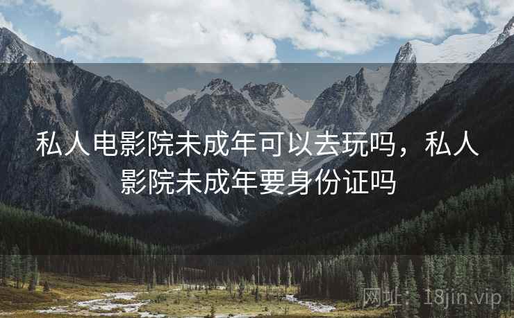 私人电影院未成年可以去玩吗，私人影院未成年要身份证吗